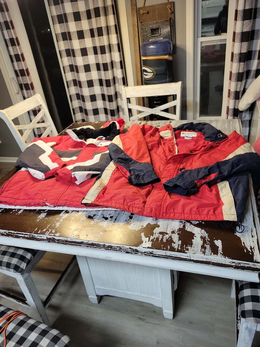 2 Columbia Sportswear Company Vintage 90s Interchange Ski Jacket Red Blue White